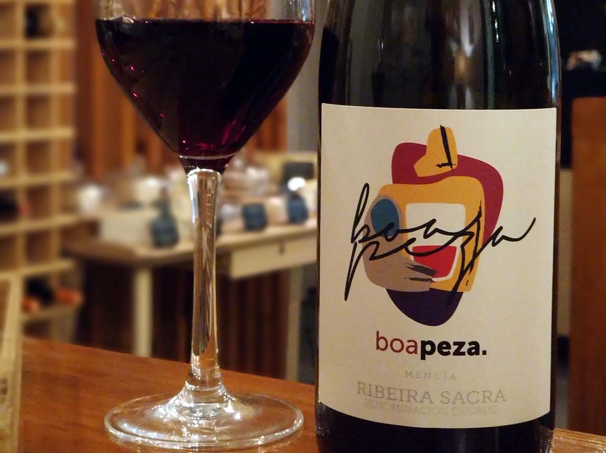 Boapeza mencía 2017 detalle etiqueta