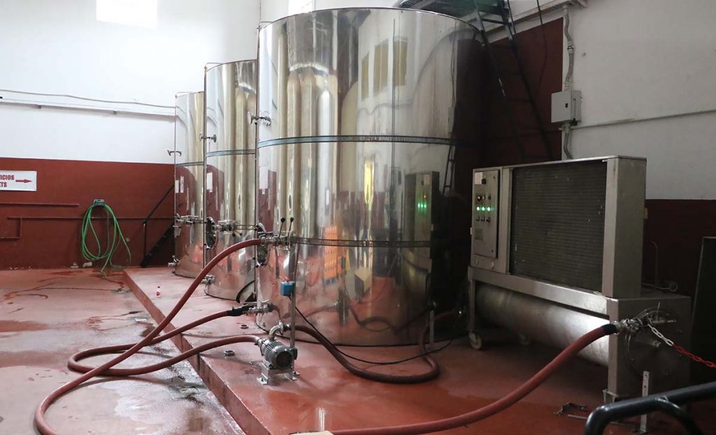 Depósitos de estabilización en frío, Viñas del Bierzo