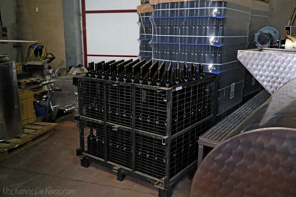 Sala de barricas bodega Miguel Merino, Briones, La Rioja