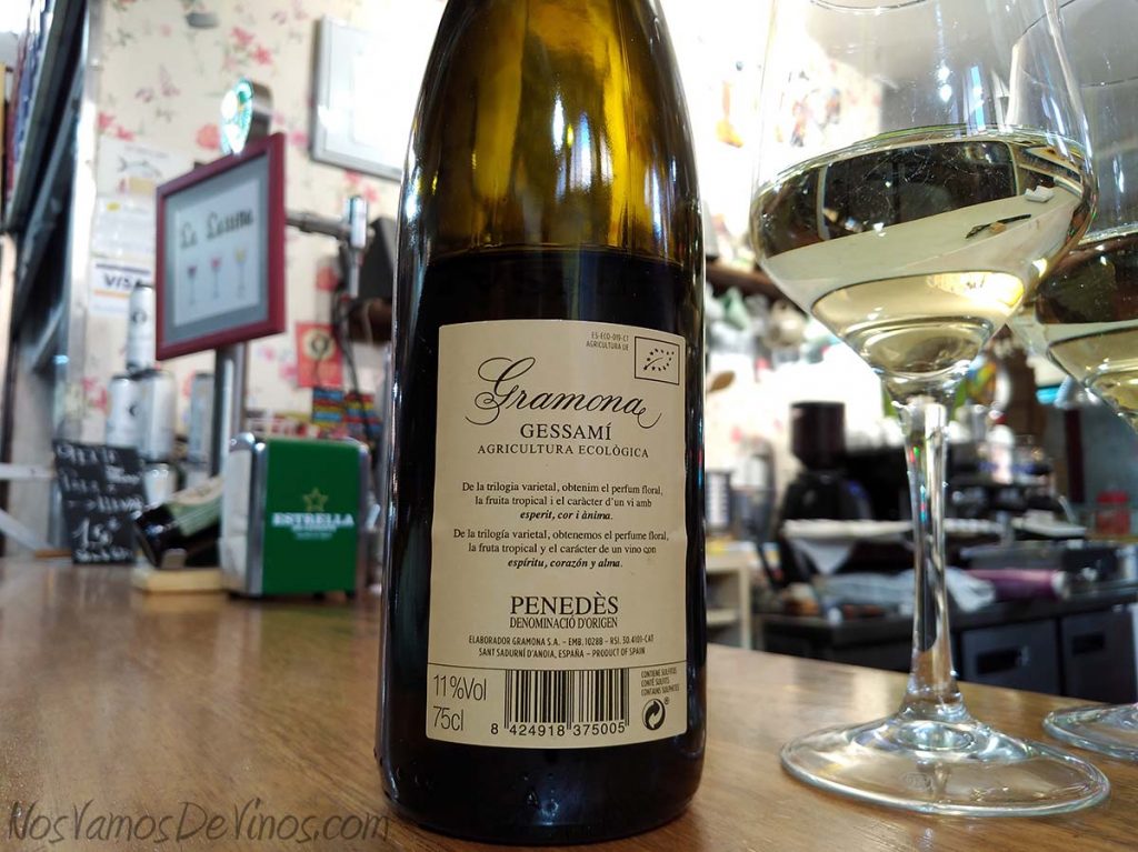 Gessamí Gramona 2017 Etiqueta trasera