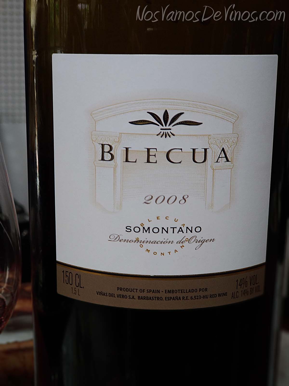 Blecua 2008 Somontano Detalle Etiqueta