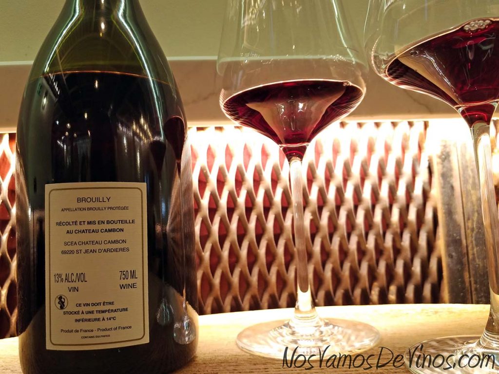 Brouilly Château Cambon 2018 Trasera
