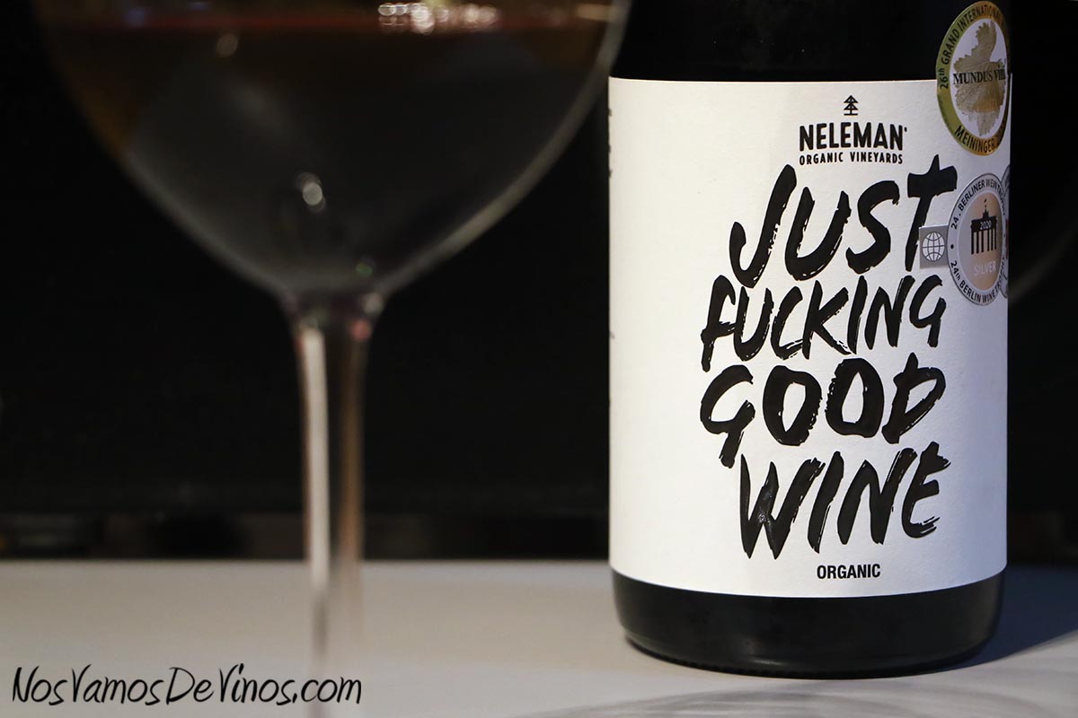 Just Fucking Good Wine Tinto 2018 Trasera Detalle Etiqueta