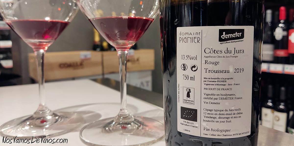 Domaine Pignier Trousseau 2019 Trasera