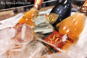 Cata de L'Origan. Botellas en hielera