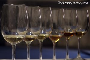 Cata de vinos dorados