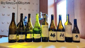 Javier Sanz Viticultor Cata en Abarra. Botellas