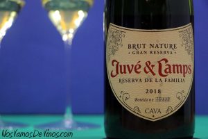Juvé & Camps Reserva de la Familia Gran Reserva 2018. Detalle de la etiqueta.