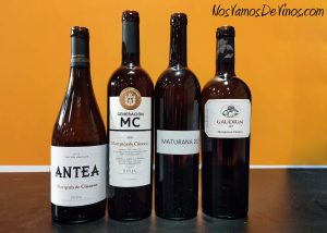 Cata vinos Marqués de Cáceres. Botellas