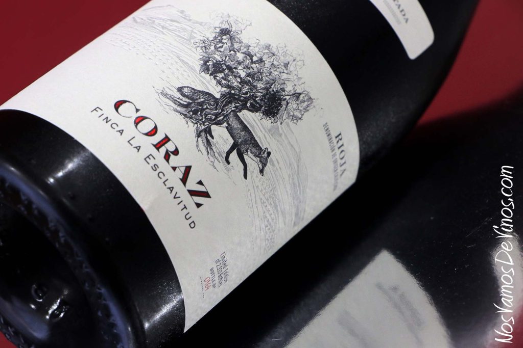 Coraz Finca La Esclavitud 2019. Detalle de la etiqueta