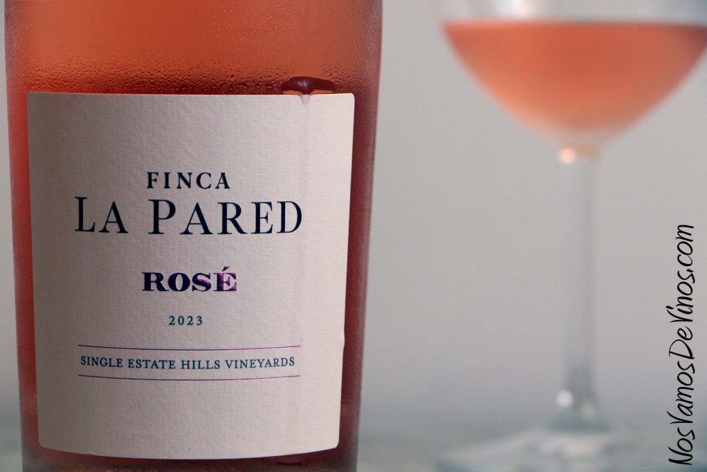 Finca La Pared Rosé 2023. Vino rosado de Navarra. Garnacha. Etiqueta