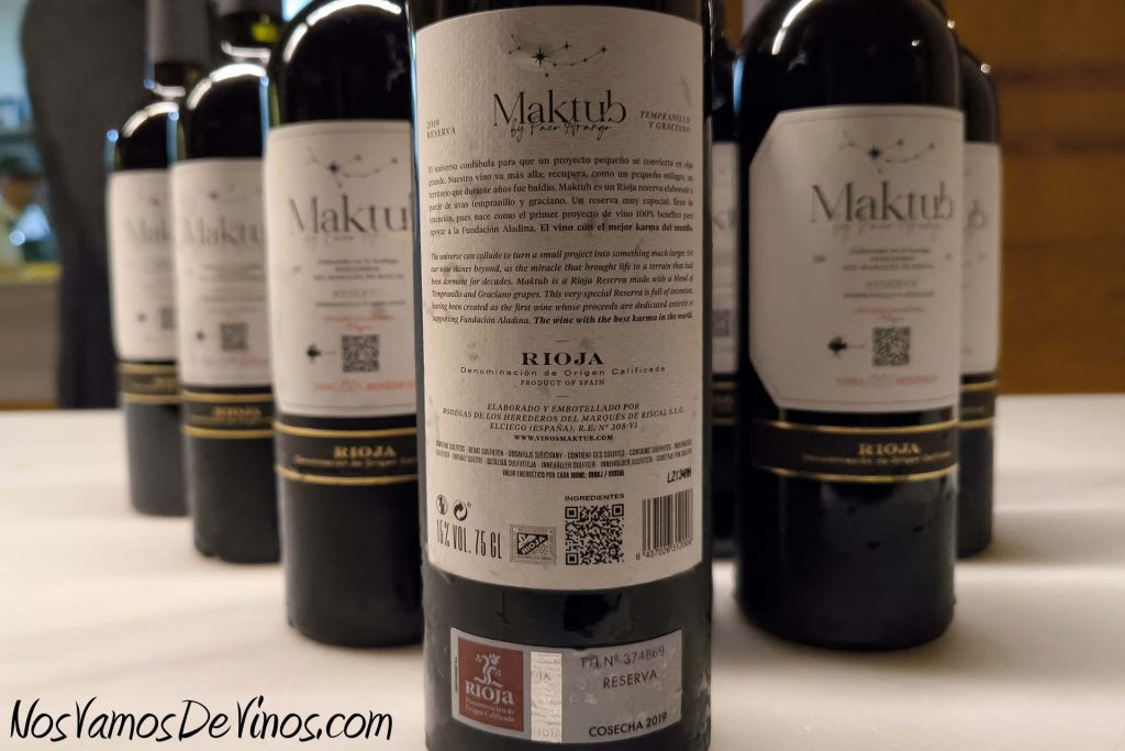 Presentación del vino Maktub by Paco Arango 2019 en restaurante Santerra Madrid