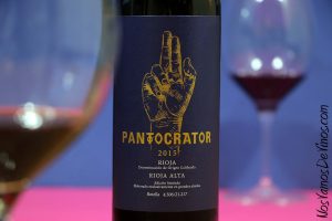 Tarón Pantocrator 2015. Rioja. Tempranillo. Detalle de la etiqueta