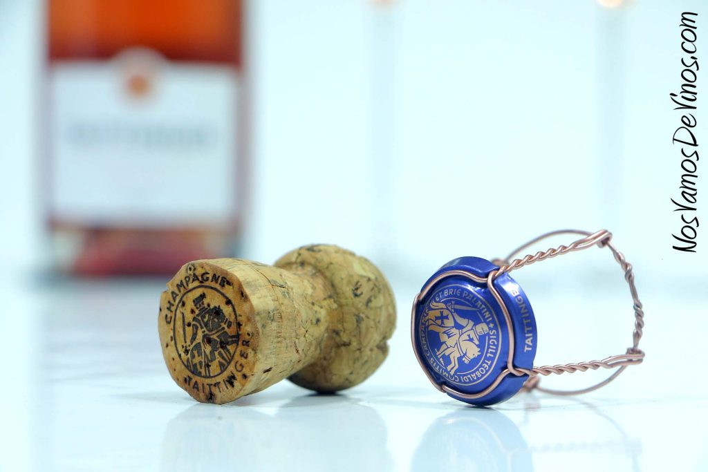 Taittinger Champagne Prestige Rosé: mordaza y corcho