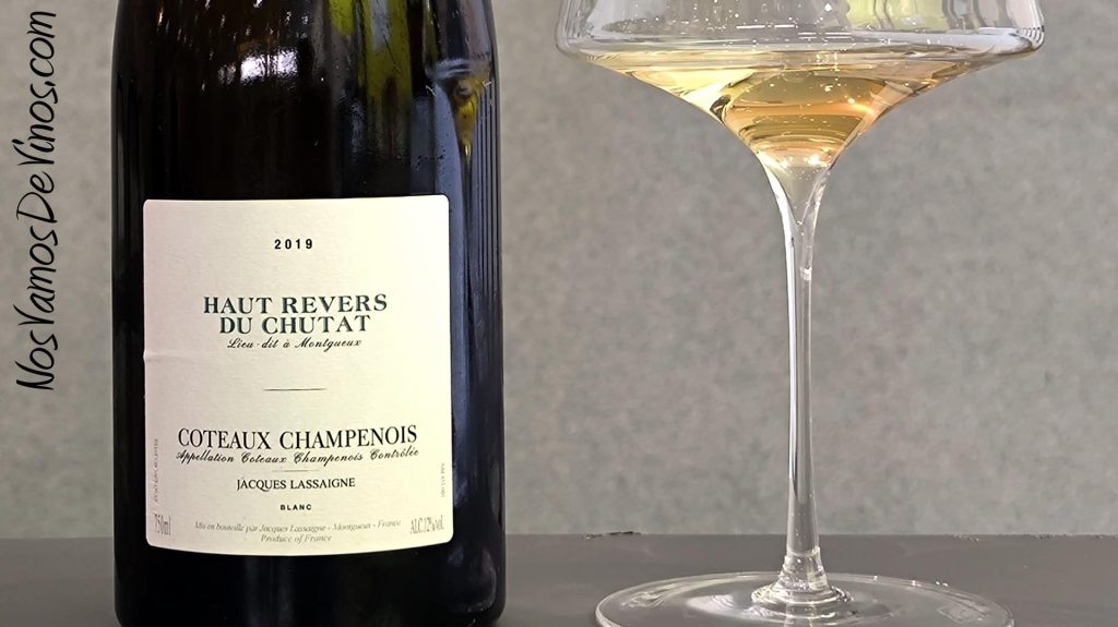 Jacques Lassaigne Coteaux Champenois Haut Revers du Chutat 2019. Detalle de a etiqueta,