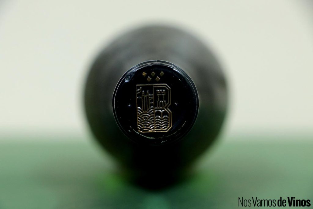 Bordón Viña Sole Gran Reserva 2018. Cápsula frontal.