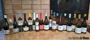 Arabako Txakolina. Botellas que catamos durante la presentación.