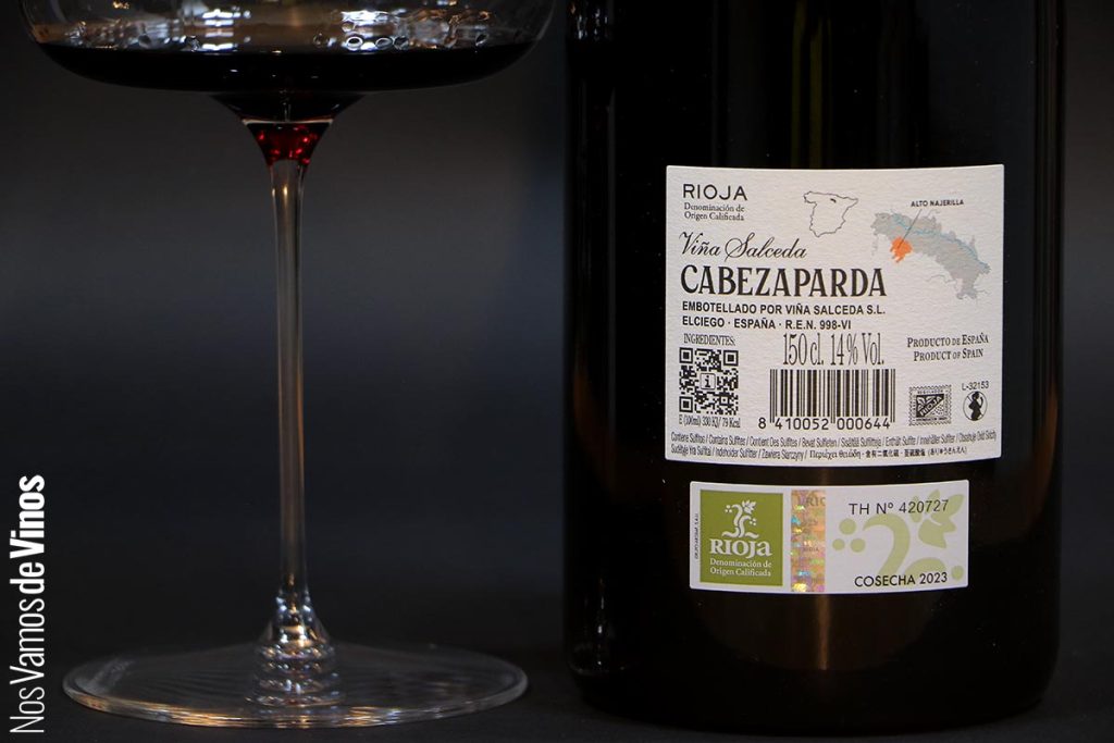 Cabezaparda 2023. Etiqueta trasera.