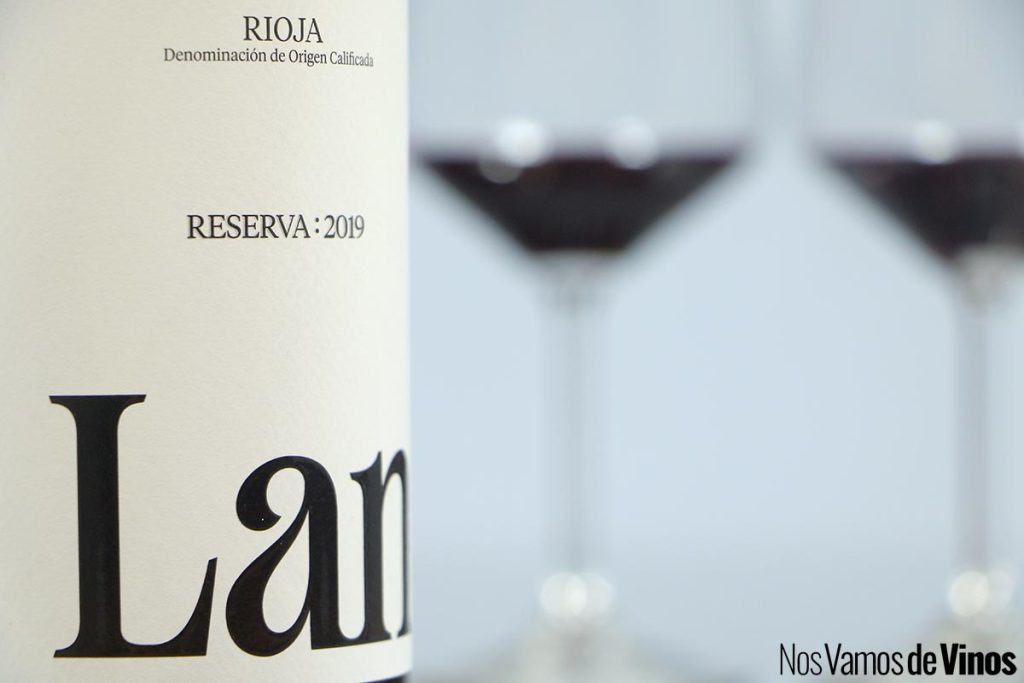 Lan Reseva 2019. Detalle de la etiqueta.