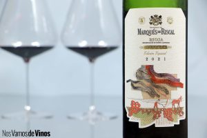 Marqués de Riscal Reserva Edición Especial Risk All 2021: Reinventarse o morir. Detalle etiqueta