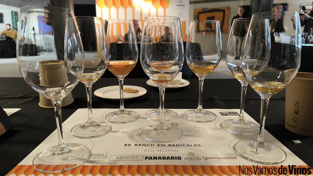 Cata de Vinos Rancios en el Salón de Vinos Radicales. Copas.