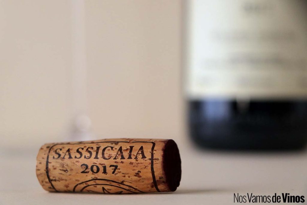 Bolgheri Sassicaia 2017: El vino “pedregoso” de la Toscana inspirado en la orilla izquierda del Garona. Corcho