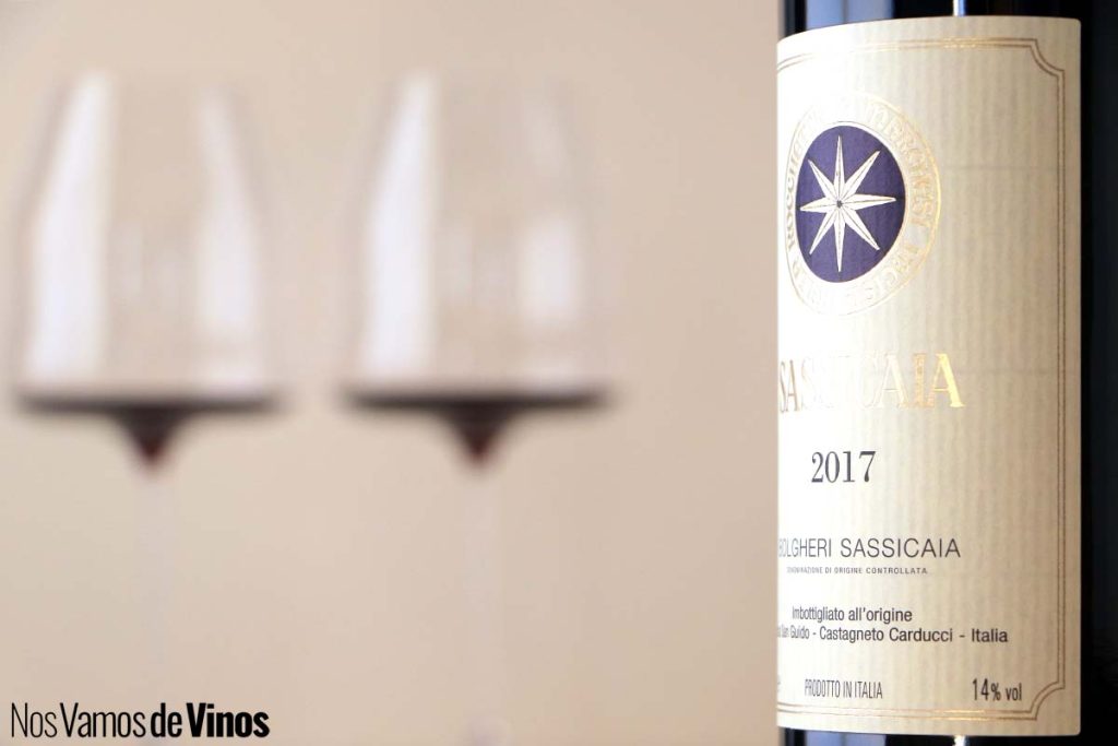 Bolgheri Sassicaia 2017: El vino “pedregoso” de la Toscana inspirado en la orilla izquierda del Garona. Etiqueta