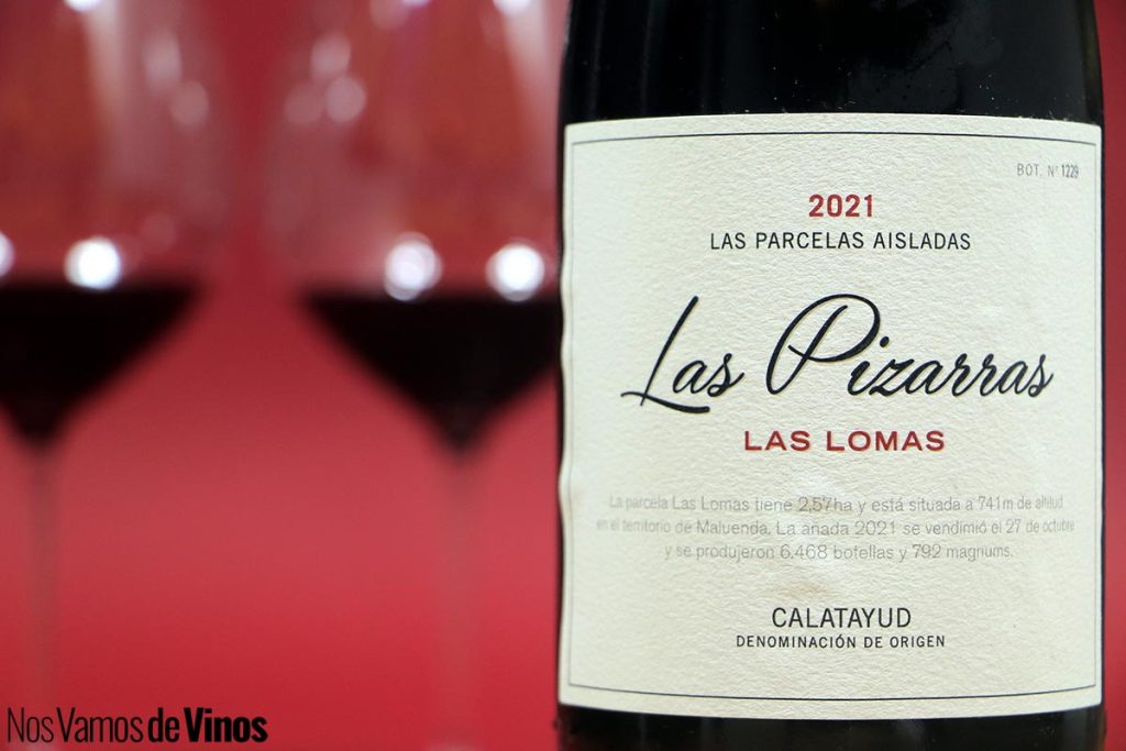 Las Pizarras Las Lomas 2021. Detalle de la etiqueta.