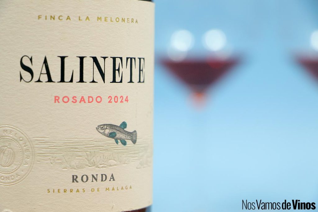 Salinete Rosado 2024. Detalle de la etiqueta.