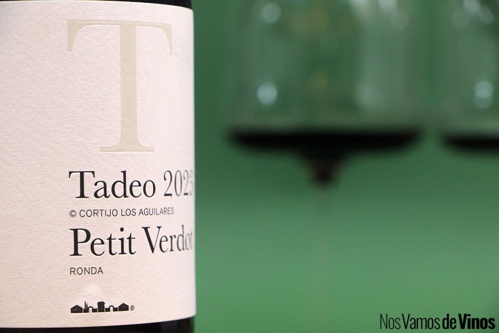Cortijo Los Aguilares Tadeo 2023. Detalle de la etiqueta.