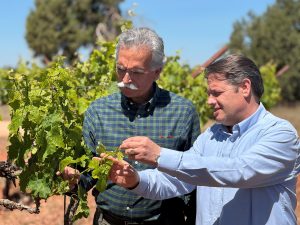 Rafael Veas, director general saliente de Agrícola Carrascas, junto a su sucesor, Manuel Arroyo. Foto: Carrascas.