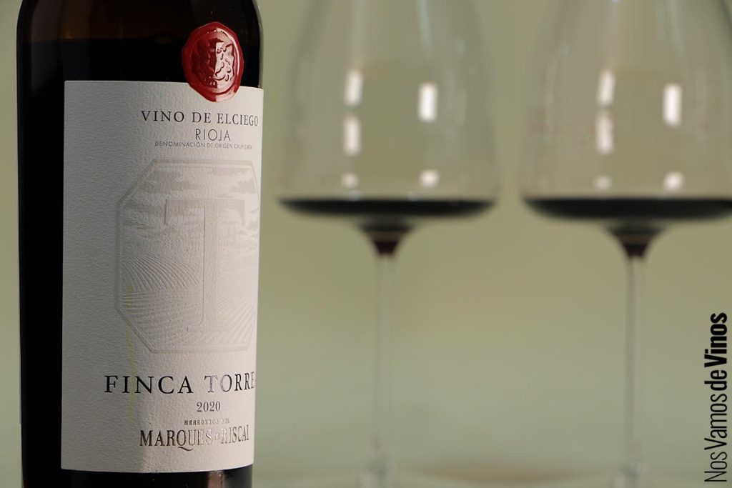 Finca Torrea 2020. Detalle de la etiqueta..