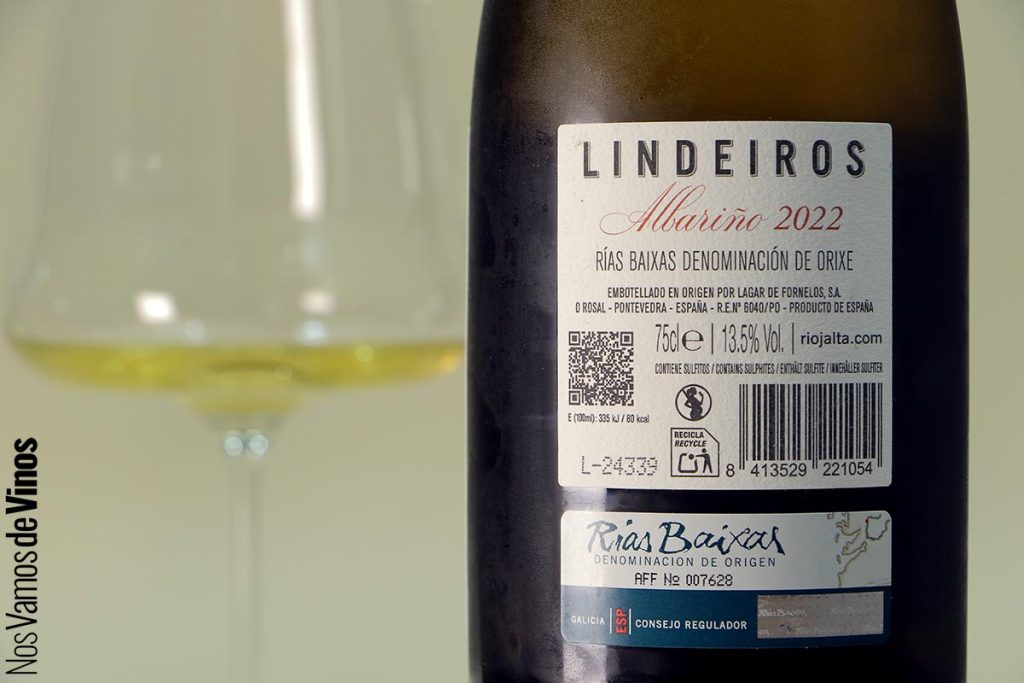 Lindeiros 2022. Etiqueta trasera.
