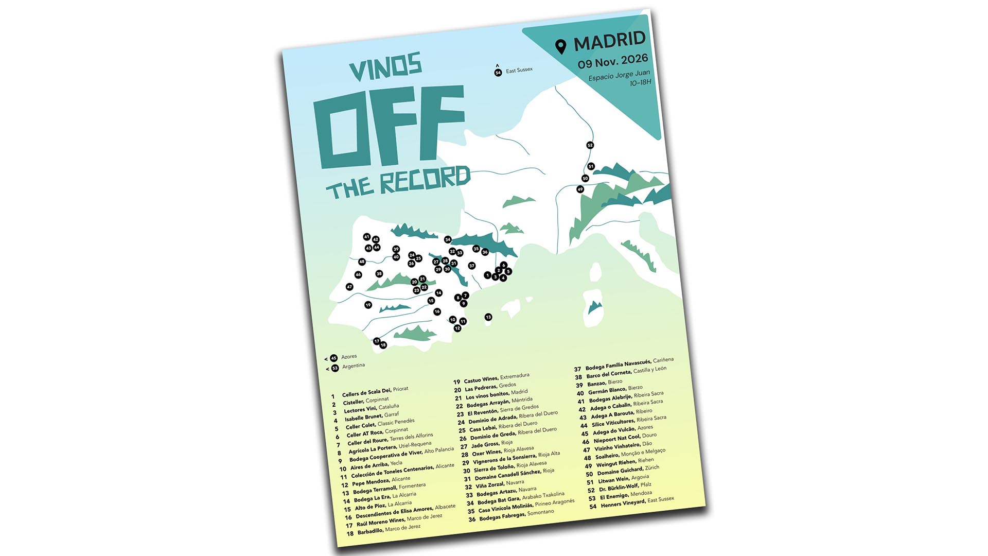 Vinos OFF The Record vuelve a Madrid con 54 bodegas de diez países