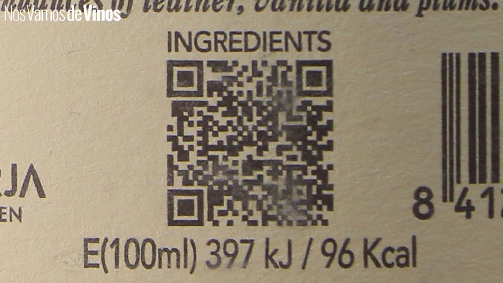 Los ingredientes del vino más allá de la uva. Detalle QR