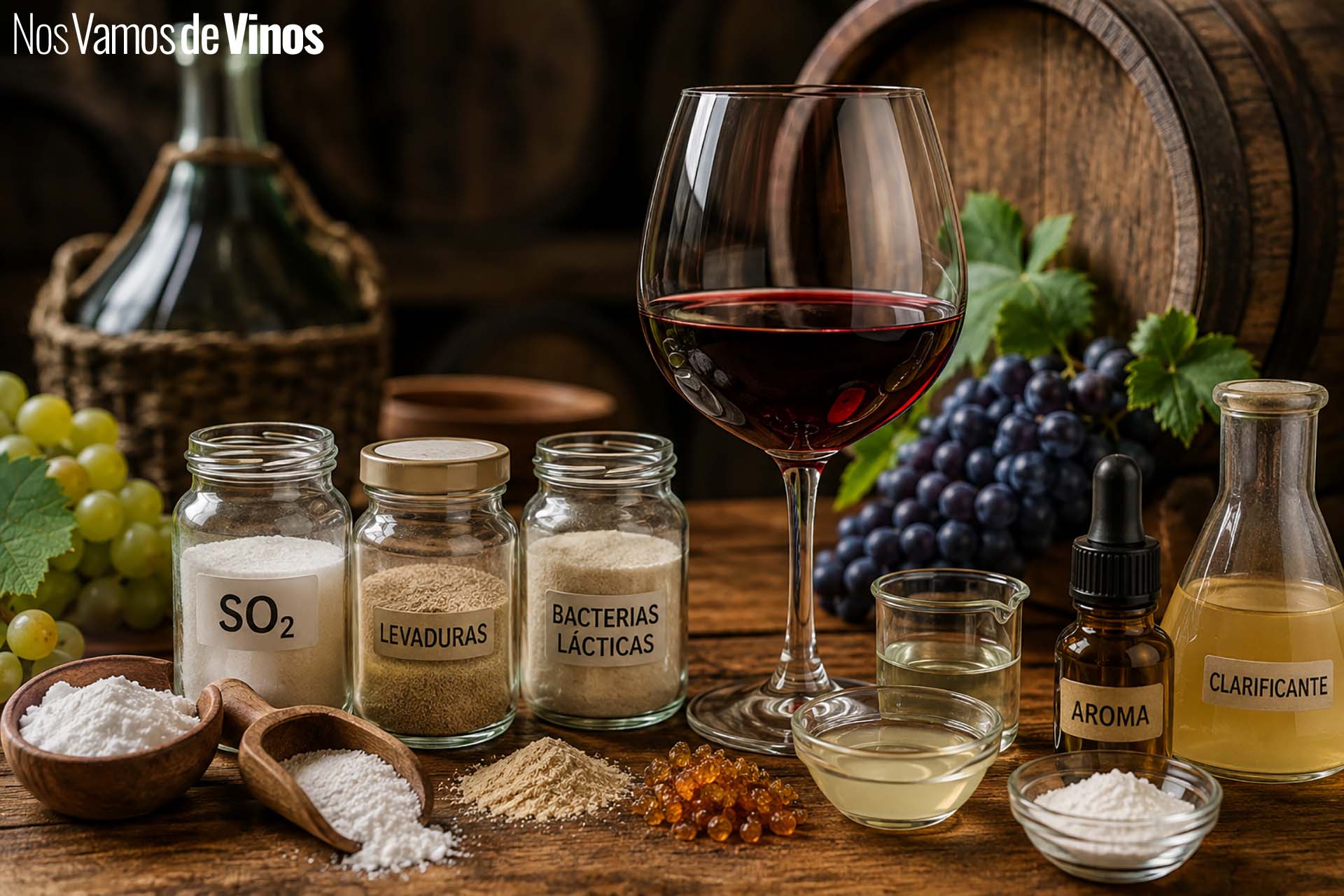 Los ingredientes del vino más allá de la uva