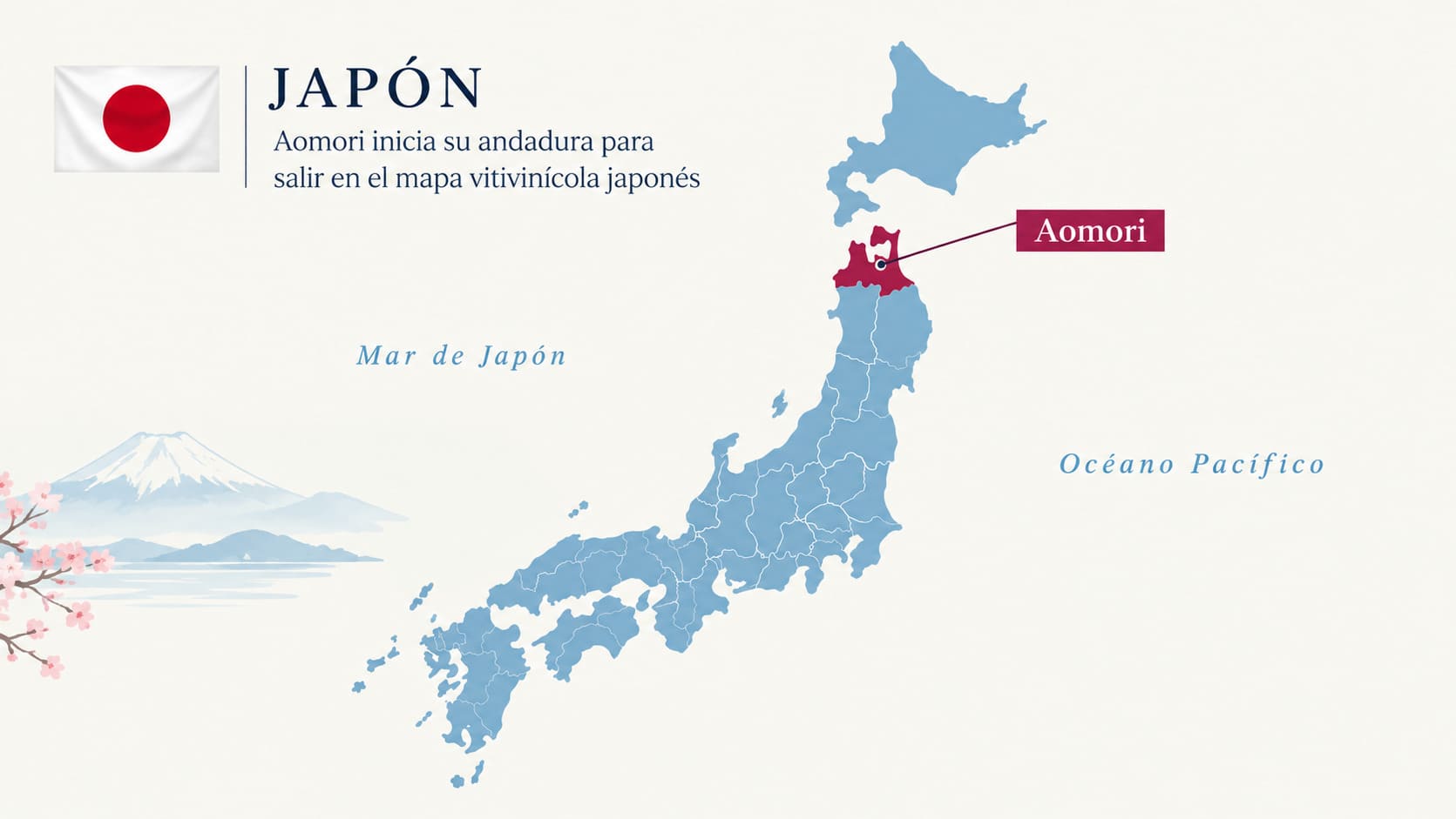 Japón amplía su mapa vinícola: Aomori aspira a la indicación geográfica para sus vinos