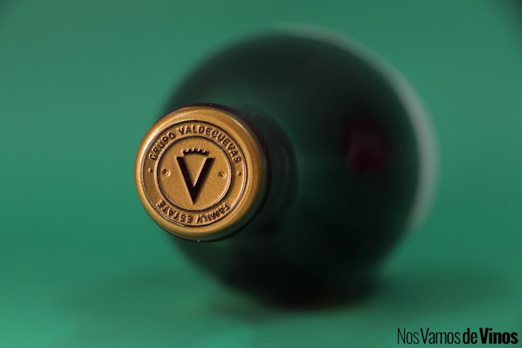 Valdecuevas Verdejo Fermentado en Barrica 2024. Frontal de la cápsula.