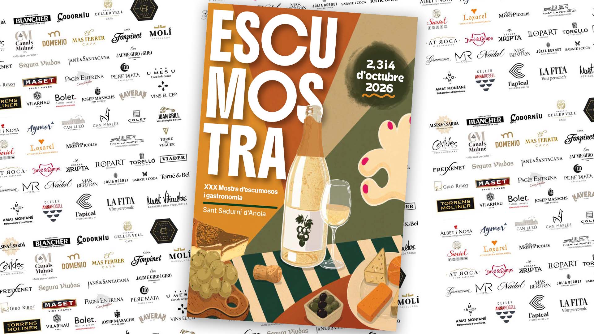 La Escumostra 2026 reúne cava, Corpinnat, Clàssic Penedès y ancestrales en Sant Sadurní d’Anoia