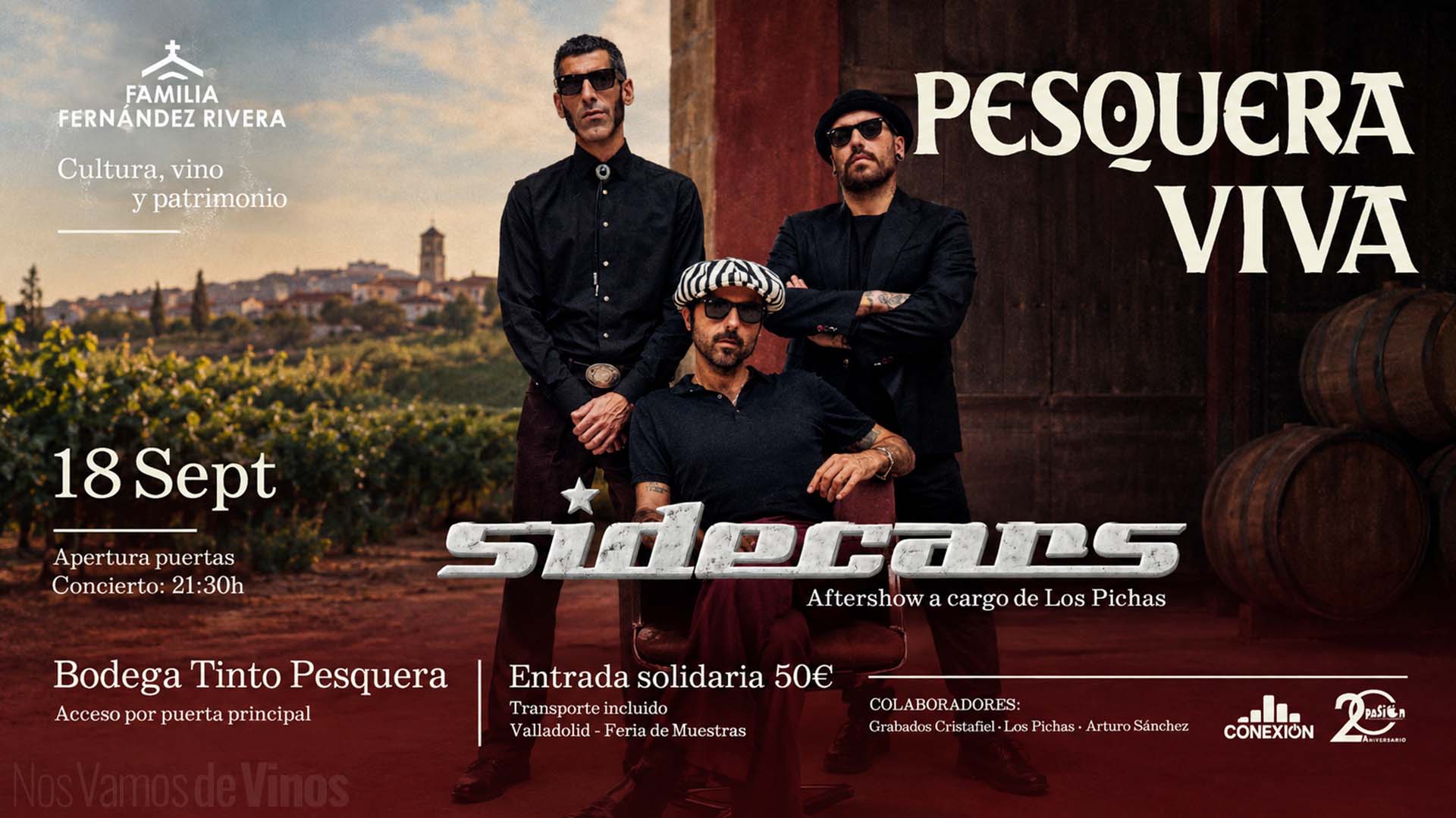 Pesquera Viva cierra su ciclo cultural con música, gastronomía y vino en Tinto Pesquera