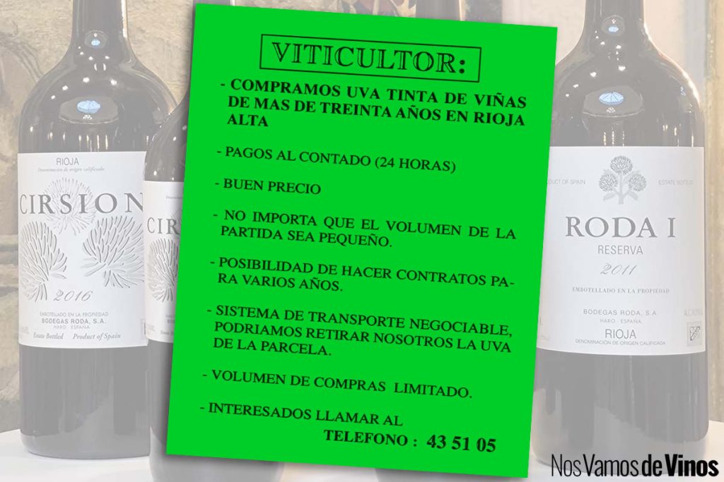 Roda: 40 años de historia que comienzan con una cuartilla. Cartel.