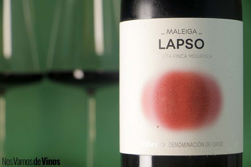 Maleiga Lapso 2023: un tinto gallego sin hechizos ni trapalladas. Detalle de la etiqueta