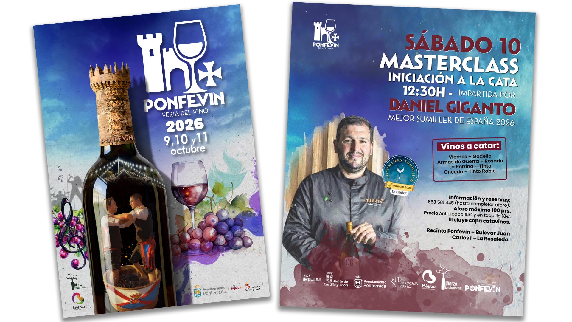 Ponfevin abre sus puertas este fin de semana con 23 bodegas y una masterclass de cata a cargo del mejor sumiller de España.