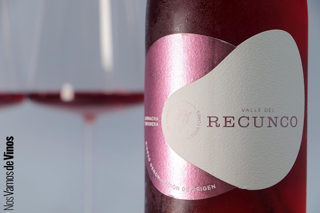 Valle del Recunco Garnacha Tintorera 2025. Etiqueta trasera. Detalle de la etiqueta 1.