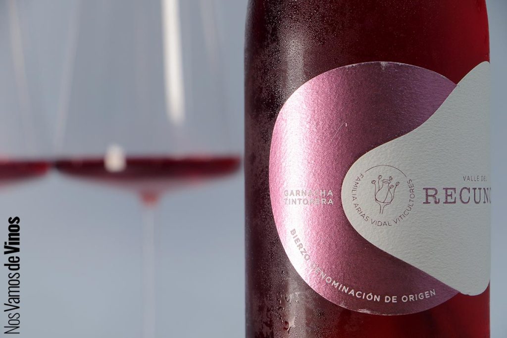 Valle del Recunco Garnacha Tintorera 2025. Etiqueta trasera. Detalle de la etiqueta 2.